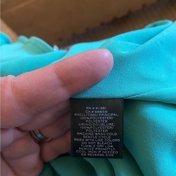 Ralph Lauren Elegant Teal Sleeveless Dress Tropical Turquoise Sz 10 NWT - Picture 15 of 16